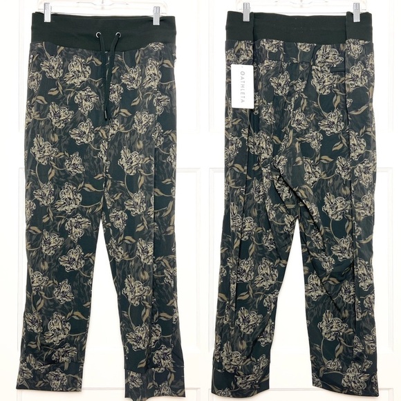 NWT ATHLETA Trekkie North Floral Printed Drawstring Waist Jogger Hiking Pant 20 - Picture 4 of 7